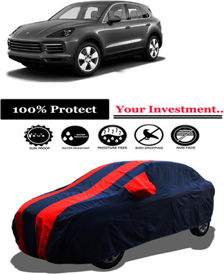 Amexride Car Cover For Porsche Cayenne E-Hybrid Petrol (With Mirror Pockets)(Red)
