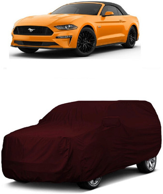 ANTOFY Car Cover For Ford Mustang Facelift (With Mirror Pockets)(Maroon)