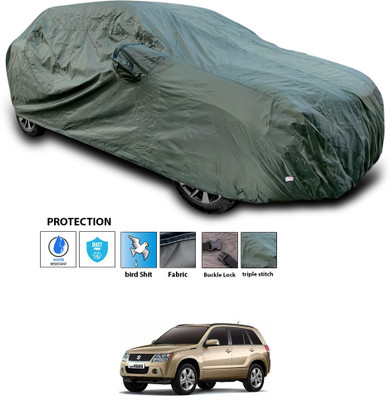 CODOKI Car Cover For Maruti Suzuki Grand Vitara (With Mirror Pockets)(Green)