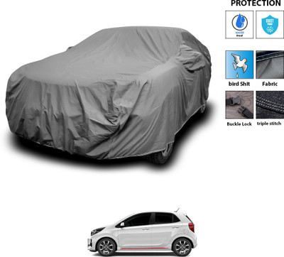PAGORA Car Cover For Kia Picanto (With Mirror Pockets)(Grey)