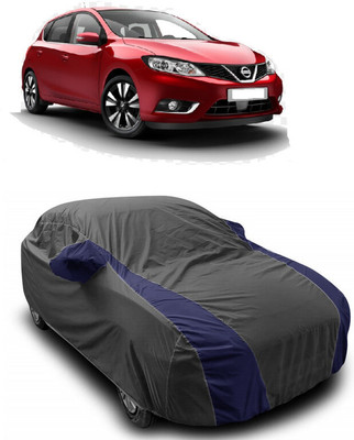 ANTOFY Car Cover For Nissan Pulsar (With Mirror Pockets)(Grey, Blue)