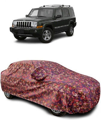 SUGASHRI Car Cover For Jeep Commander 2WD Disc Break (With Mirror Pockets)(Multicolor)