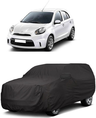 ANTOFY Car Cover For Nissan Micra Active XL (With Mirror Pockets)(Grey)