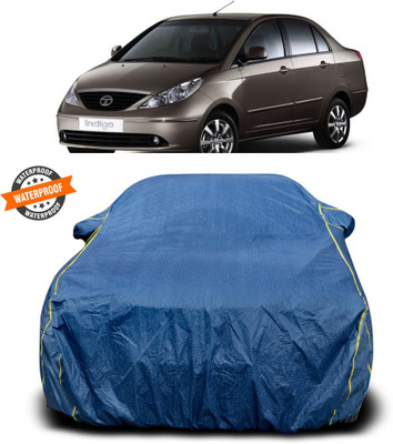 PAGORA Car Cover For Tata Indigo CS (With Mirror Pockets)(Blue)