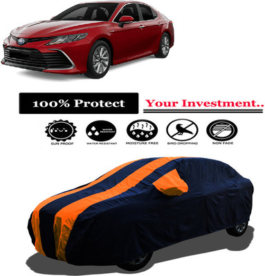 Amexride Car Cover For Toyota Camry (With Mirror Pockets)(Orange)