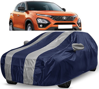 ANTOFY Car Cover For Tata Harrier XE (With Mirror Pockets)(White, Blue)