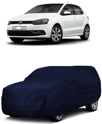 ANTOFY Car Cover For Volkswagen Polo 1.6 L (With Mirror Pockets)(Blue)