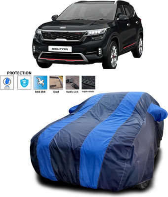 PAGORA Car Cover For Kia SELTOS (With Mirror Pockets)(Blue)