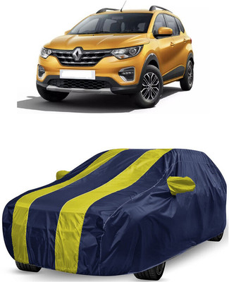 ANTOFY Car Cover For Renault Triber RXL (With Mirror Pockets)(Yellow, Blue)