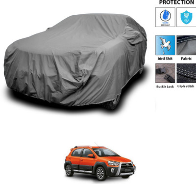 PAGORA Car Cover For Toyota Etios Cross (With Mirror Pockets)(Grey)