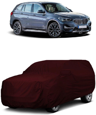 ANTOFY Car Cover For BMW X1 (With Mirror Pockets)(Maroon)