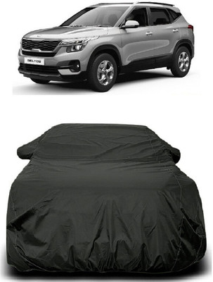 Autoprime Car Cover For Kia Seltos HTK Plus AT 1.5 Diesel (With Mirror Pockets)(Grey)