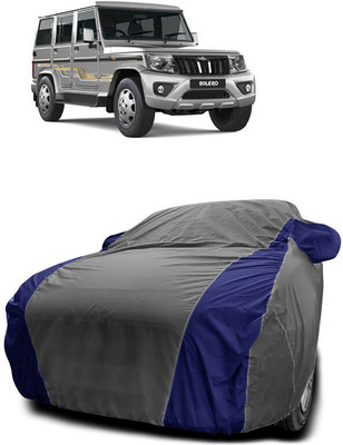 Autoprime Car Cover For Mahindra Bolero (With Mirror Pockets)(Grey, Blue)