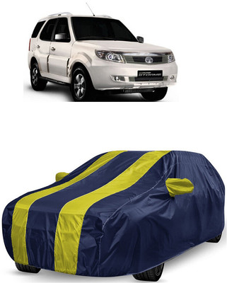 ANTOFY Car Cover For Tata Safari Storme VX 4WD (With Mirror Pockets)(Yellow, Blue)
