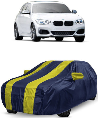 ANTOFY Car Cover For BMW 1 Series 118d Prestige diesel (With Mirror Pockets)(Yellow, Blue)
