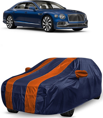 ANTOFY Car Cover For Bentley Flying Spur V8 (With Mirror Pockets)(Orange, Blue)
