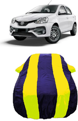 Wegather Car Cover For Toyota Etios Liva 1.4 GD Diesel (With Mirror Pockets)(Yellow)