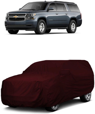 ANTOFY Car Cover For Chevrolet Tahoe 5.3L V8 (With Mirror Pockets)(Maroon)