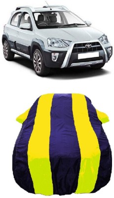 Wegather Car Cover For Toyota Etios Cross 1.4L GD Diesel (With Mirror Pockets)(Yellow)