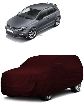 ANTOFY Car Cover For Volkswagen Polo GT TSI (With Mirror Pockets)(Maroon)