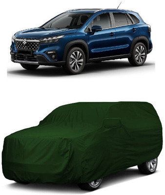 ANTOFY Car Cover For Maruti Suzuki S-Cross (With Mirror Pockets)(Green)
