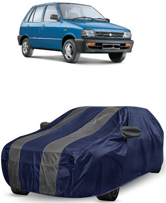 ANTOFY Car Cover For Maruti 800 AC Uniq (With Mirror Pockets)(Grey, Blue)