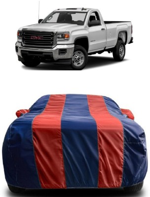 SUGASHRI Car Cover For Chevrolet Silverado 6.0L (With Mirror Pockets)(Red, Blue)