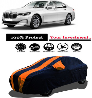 Amexride Car Cover For BMW 7 Series 730i (With Mirror Pockets)(Orange)