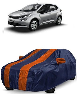 ANTOFY Car Cover For Tata Altroz XT Diesel (With Mirror Pockets)(Orange, Blue)