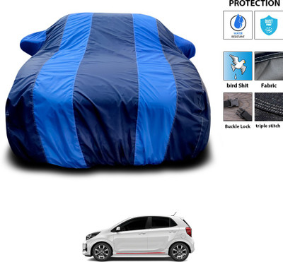 PAGORA Car Cover For Kia Picanto (With Mirror Pockets)(Blue)