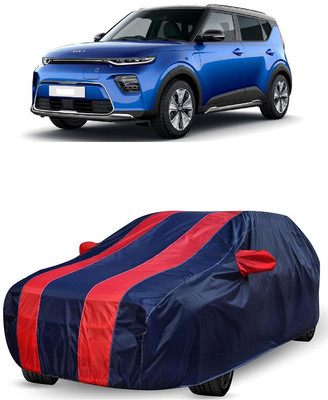 ANTOFY Car Cover For Kia Soul EV (With Mirror Pockets)(Red, Blue)