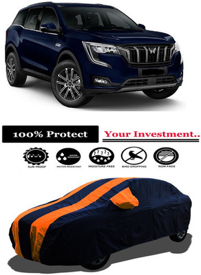 Amexride Car Cover For Mahindra XUV 700 (With Mirror Pockets)(Orange)