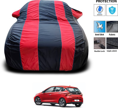 CODOKI Car Cover For Hyundai Elite i20 (With Mirror Pockets)(Red)