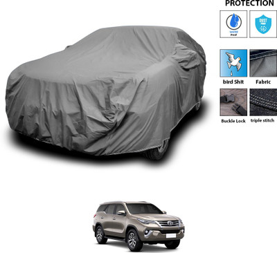 PAGORA Car Cover For Toyota Fortuner (With Mirror Pockets)(Grey)