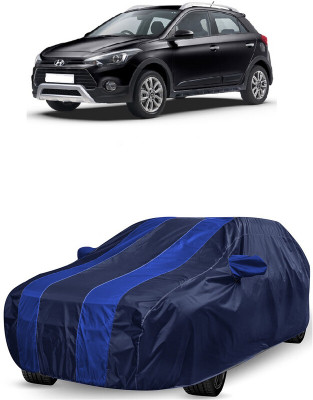 ANTOFY Car Cover For Hyundai i20 Active 1.2 SX with AVN (With Mirror Pockets)(Blue, Blue)