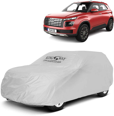 Kingsway Car Cover For Hyundai Venue (Without Mirror Pockets)(Silver, For 2022, 2023, 2024 Models)