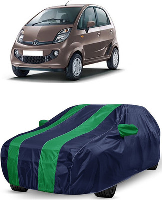 ANTOFY Car Cover For Tata Nano XTA (With Mirror Pockets)(Green, Blue)