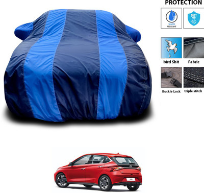 CODOKI Car Cover For Hyundai Elite i20 (With Mirror Pockets)(Blue)