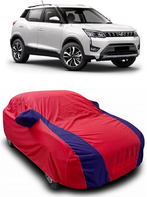 ANTOFY Car Cover For Mahindra XUV300 W8 Diesel (With Mirror Pockets)(Red, Blue)