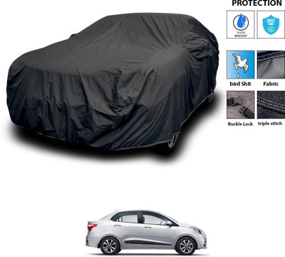 CODOKI Car Cover For Hyundai Xcent (With Mirror Pockets)(Black)