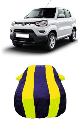 Wegather Car Cover For Maruti Suzuki S-Presso Vxi Plus (With Mirror Pockets)(Yellow)