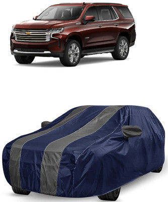 ANTOFY Car Cover For Chevrolet Tahoe 6.2L (With Mirror Pockets)(Grey, Blue)