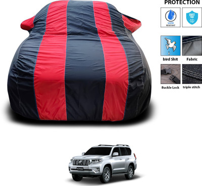 PAGORA Car Cover For Toyota Prado (With Mirror Pockets)(Red)