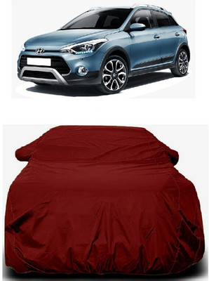Autoprime Car Cover For Hyundai i20 Active SX Petrol (With Mirror Pockets)(Maroon)