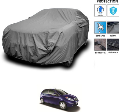 PAGORA Car Cover For Tata Vista Tech (With Mirror Pockets)(Grey)