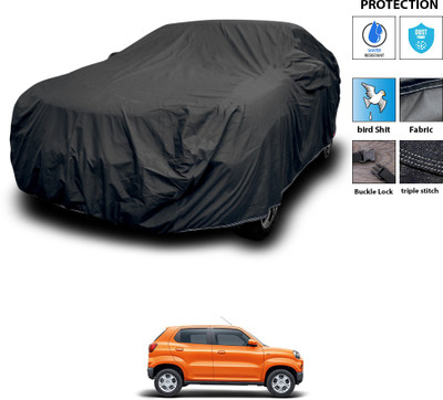 GOSHIV-car and bike accessories Car Cover For Maruti Suzuki S-Presso (With Mirror Pockets)(Black)