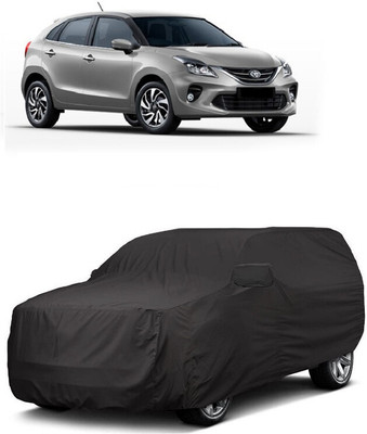 ANTOFY Car Cover For Toyota Glanza V CVT (With Mirror Pockets)(Grey)