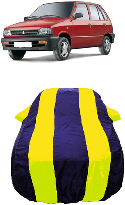 Wegather Car Cover For Maruti 800 MPFI 4 SPEED TIII (With Mirror Pockets)(Yellow)