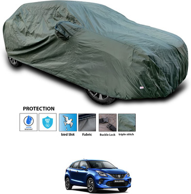 CODOKI Car Cover For Maruti Suzuki Baleno (With Mirror Pockets)(Green)