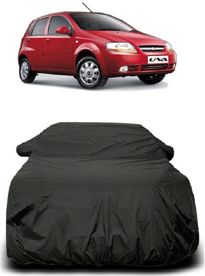 Autoprime Car Cover For Chevrolet Aveo Uva (With Mirror Pockets)(Grey)